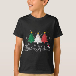 Buon Natale Italian Christmas Tree - Xmas T-Shirt