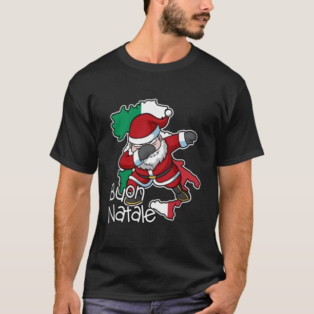 Buon Natale Italian Italia Santa Claus Italy T-Shirt (Front)