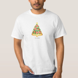 Buon Natale Italian Merry Christmas Pizza Slice T-Shirt