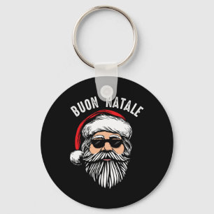 Buon natale italian santa claus babbo funny christ keychain