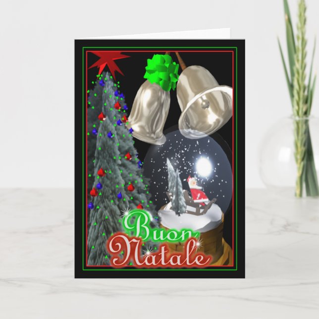 Buon Natale Italian Santa Merry Christmas card (Front)