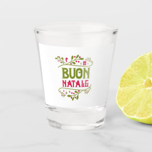 **BUON NATALE** MERRY CHRISTMAS SHOT GLASS