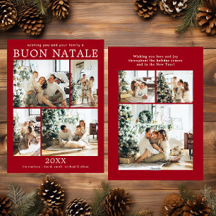 Buon Natale Multi Photo Holiday Card