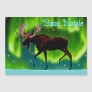 Buon Natale - Northern Lights Moose