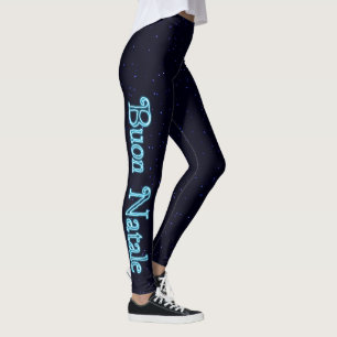 Buon Natale On Stars Leggings