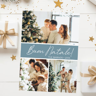 Buon Natale Photo Collage Holiday Card
