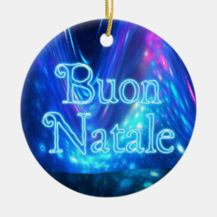 Buon Natale - Qaanaaq - Northern Lights Ceramic Ornament