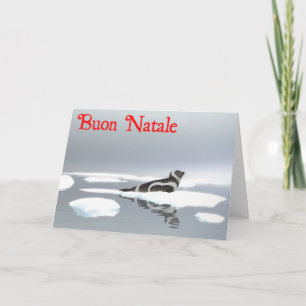 Buon Natale - Ribbon Seal Holiday Card