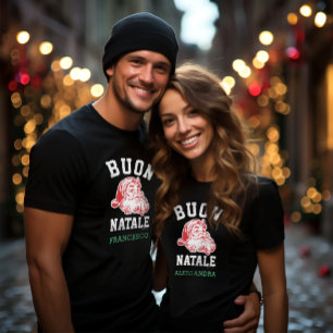 Buon Natale Vintage Santa T-Shirt