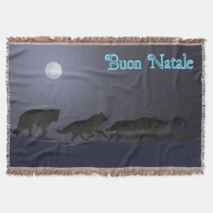 Buon Natale - Wolfpack Throw Blanket