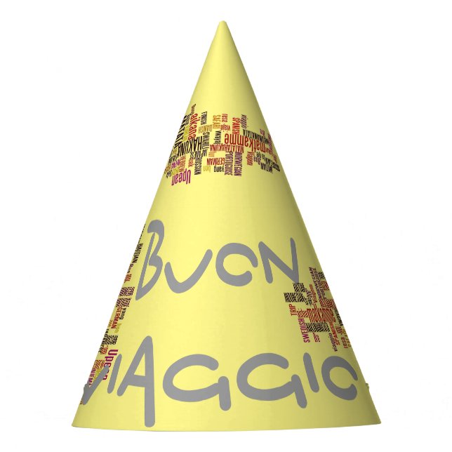 Buon Viaggio Fun Customize Product  Party Hat (Front)