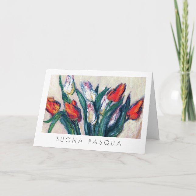 Buona Pasqua. Carte de Pâques en Beaux-Arts en ita (Devant)