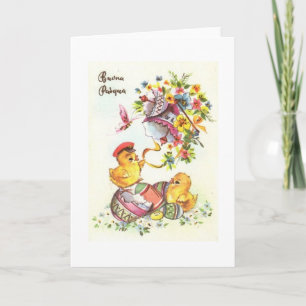Buona Pasqua ! Carte Pâques italienne vintage