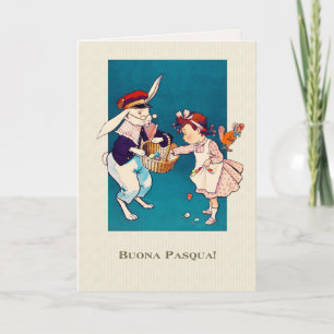 Buona Pasqua. Easter Card in Italian