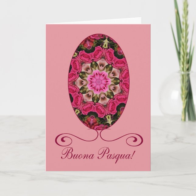 Buona Pasqua Italian Happy Easter Holiday Card (Front)