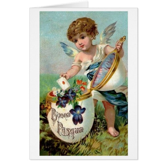 Buona Pasqua! Victorian Italian Easter Card | Zazzle.ca