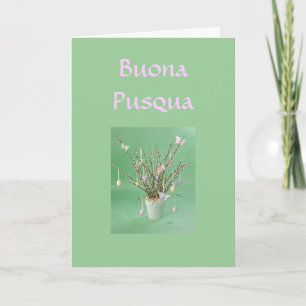 BUONA PUSQUA (HAPPY EASTER ITALIAN) HOLIDAY CARD