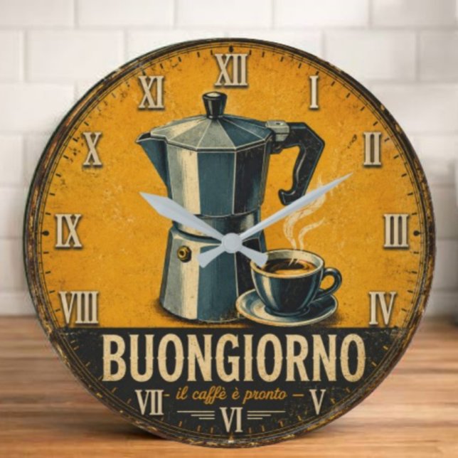 Buongiorno Coffee  Large Clock (Creator Uploaded)