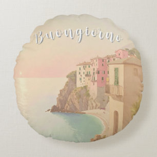 Buongiorno Italian Riviera Round Pillow