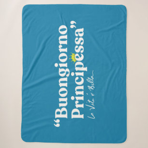 Buongiorno Principessa Sherpa Blanket