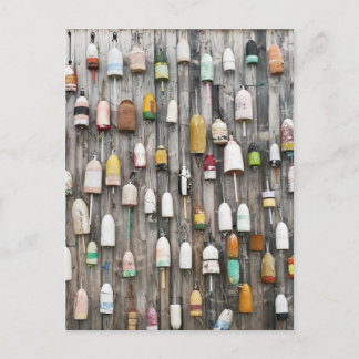 Buoy shack, Maine, Postcard