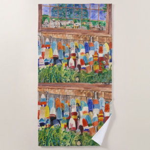 Buoys And Window Beach Towel