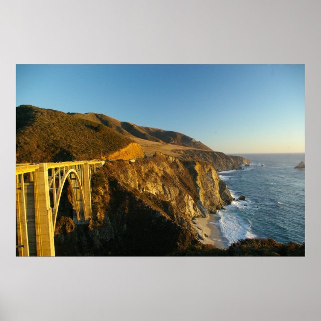 Bur Sur Coastline and Bridge Poster (Front)