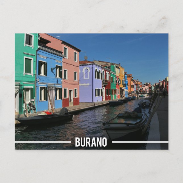 Burano Island, Venice Postcard (Front)