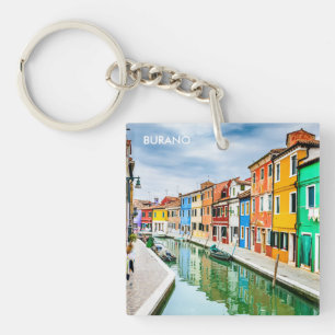 Burano, Italy Keychain
