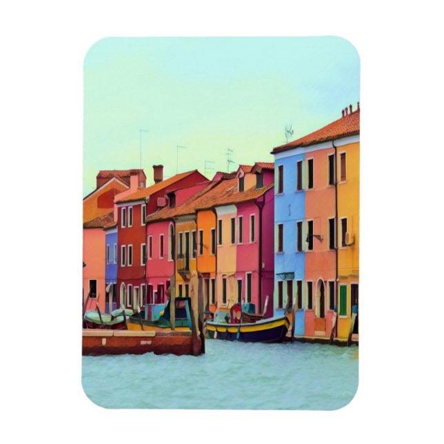 BURANO - Venetian Lagoon Venice - Burano Magnet (Vertical)
