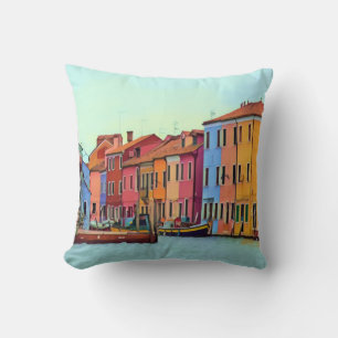BURANO - Venetian Lagoon Venice - Burano Throw Pillow