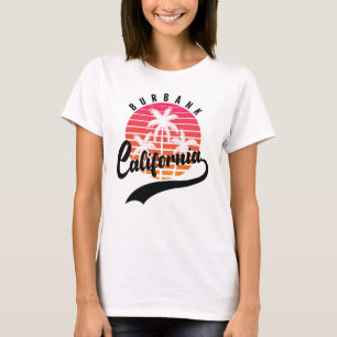 Burbank, California Retro Sunset Women's T-Shirt