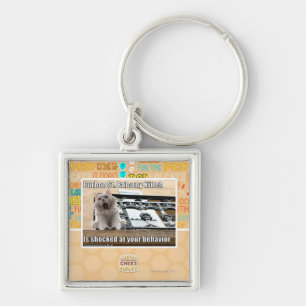 Burbon St. Balcony Kitteh Keychain