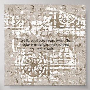 "Burden Made Light" on "Crumbly Castle Wall" Poster