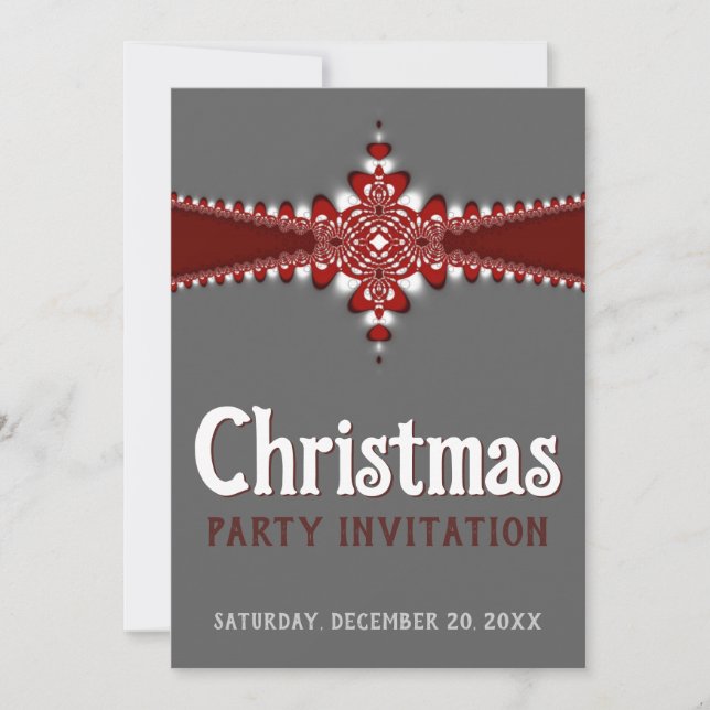 Bureau de l'entreprise Invitations de Noël élégant (Devant)