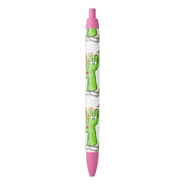 Bureau de stylo et école Stylo Oiseau Cactus (devant Vertical)