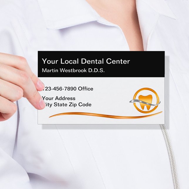 Bureau dentaire classique Cartes de visite dentist (Créateur téléchargé)
