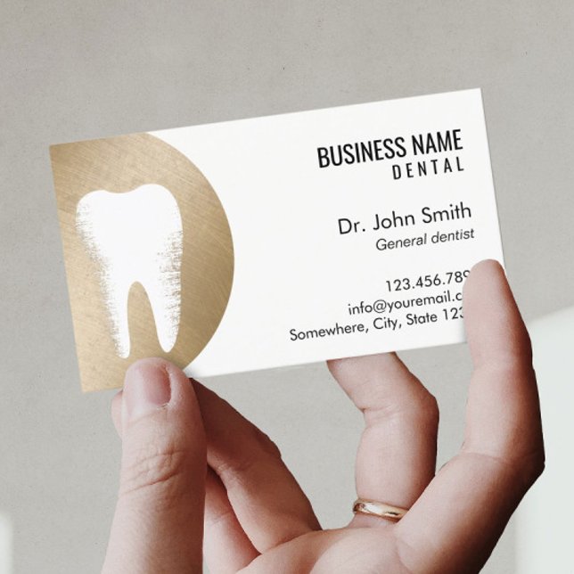 Bureau dentaire Moderne Gold Dentist Rendez-vous (Créateur téléchargé)