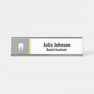 Bureau Dentiste Personnalisable Logo Nom Plaque