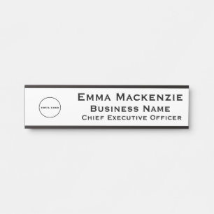 Bureau Logo Entreprise Porte à pendre Plaque Nom d