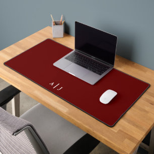 Bureau minimaliste de deux monogrammes de marron r