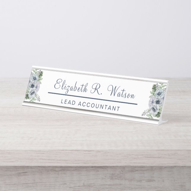 Bureau Personnalisé Nom Plaque Nouveau Cadeau De T (Devant)