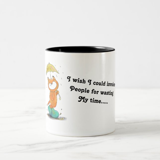 Bureaux de disques amusants Coffee Mug (Centre)