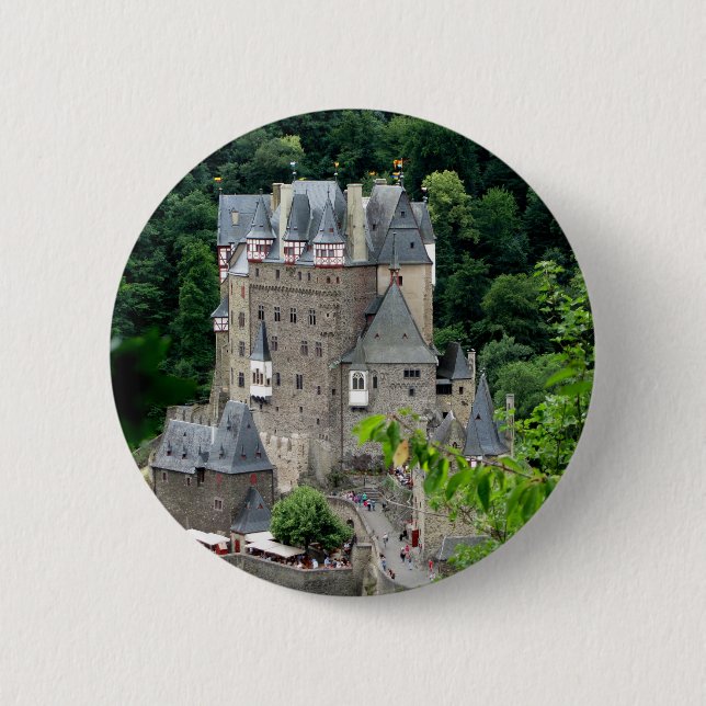 Burg Eltz castle, Germany 2 Inch Round Button (Front)