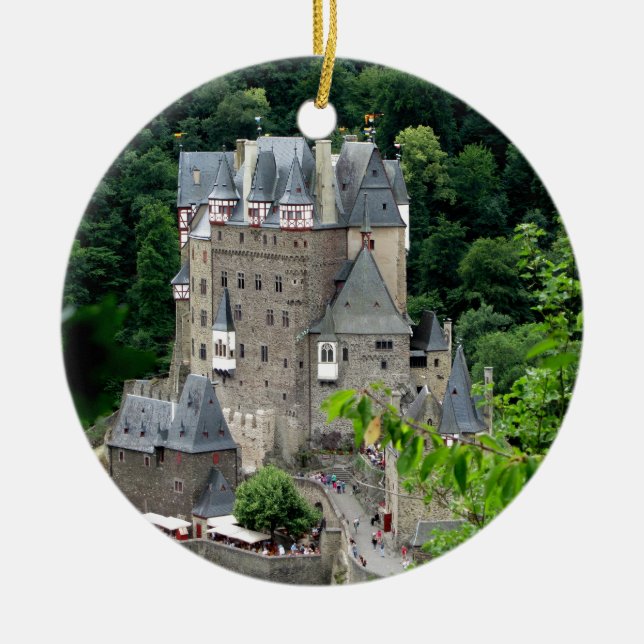 Burg Eltz castle, Germany Ceramic Ornament (Front)