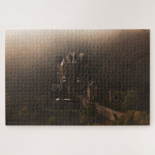 Burg Eltz castle in the morning fog Jigsaw Puzzle