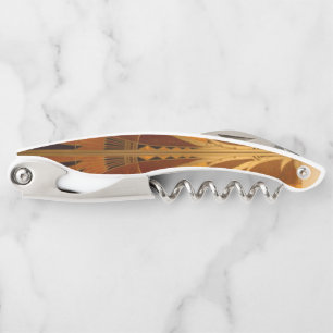 Burgandy and Gold Art Deco Corkscrew