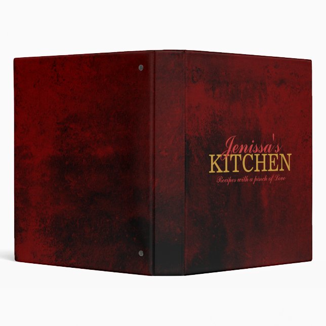 Burgandy Recipe Binder (Background)