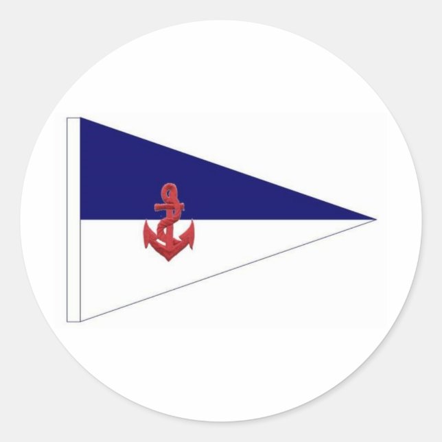 Burgee Classic Round Sticker (Front)