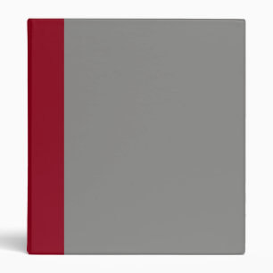 Burgendy and Grey Binder